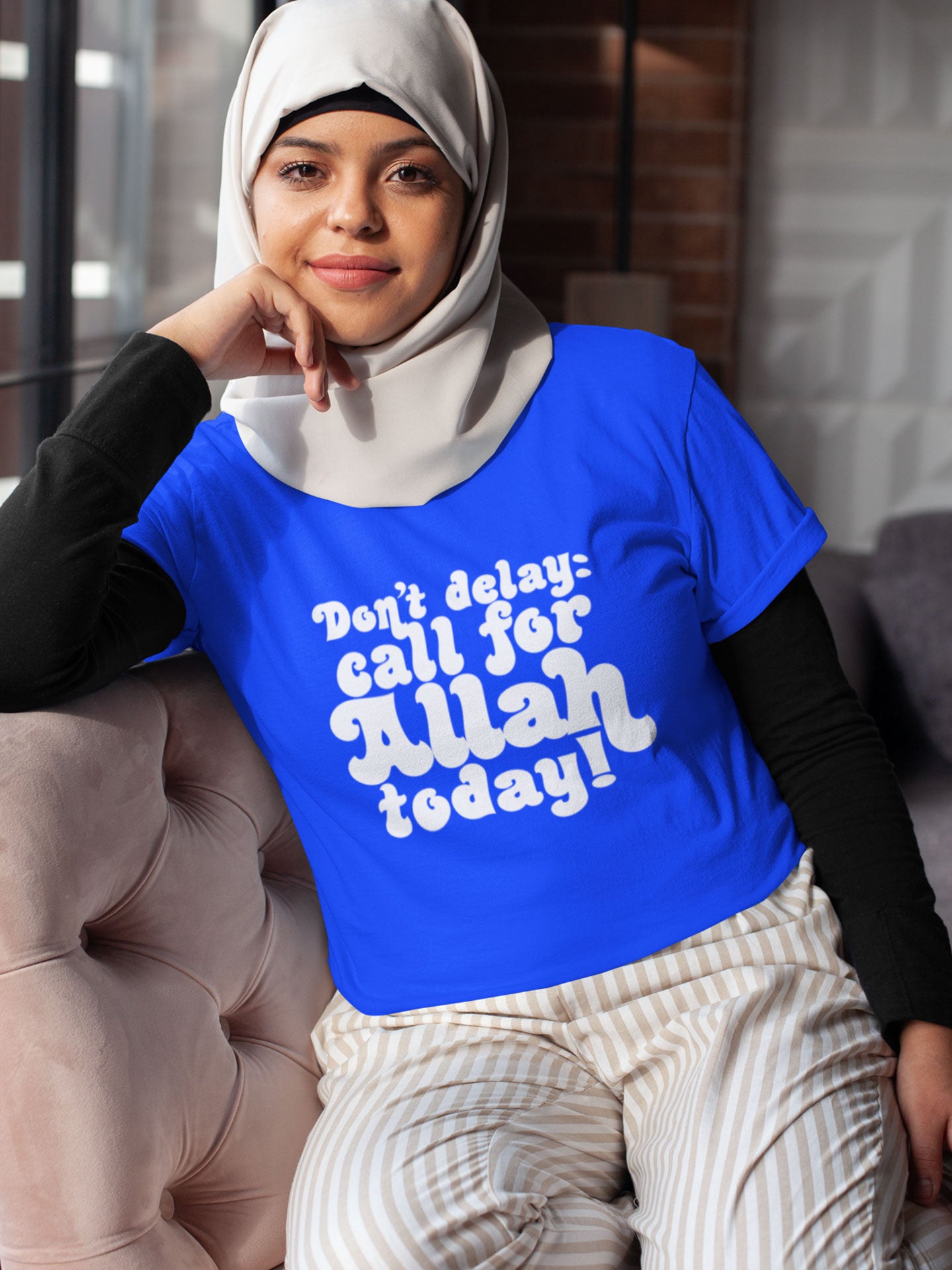 Don't delay: call for Allah today! - Womens T-shirt