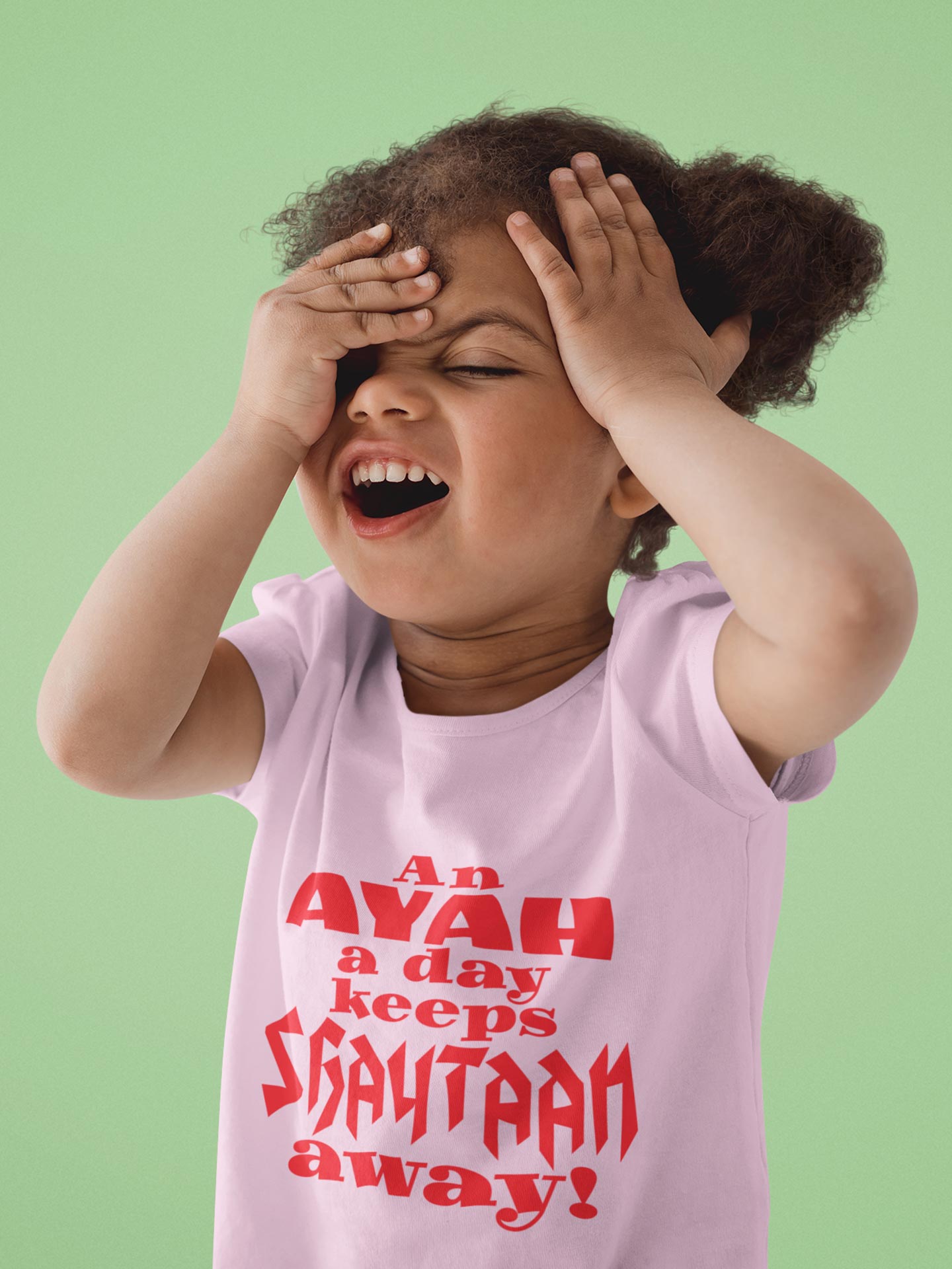 An Ayah a day keeps shaytaan away - Girls T-Shirt