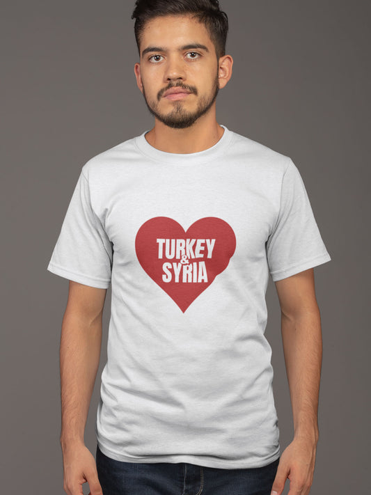 Charity - Pray for Turkey & Syria, Design 4 - Mens T-shirt