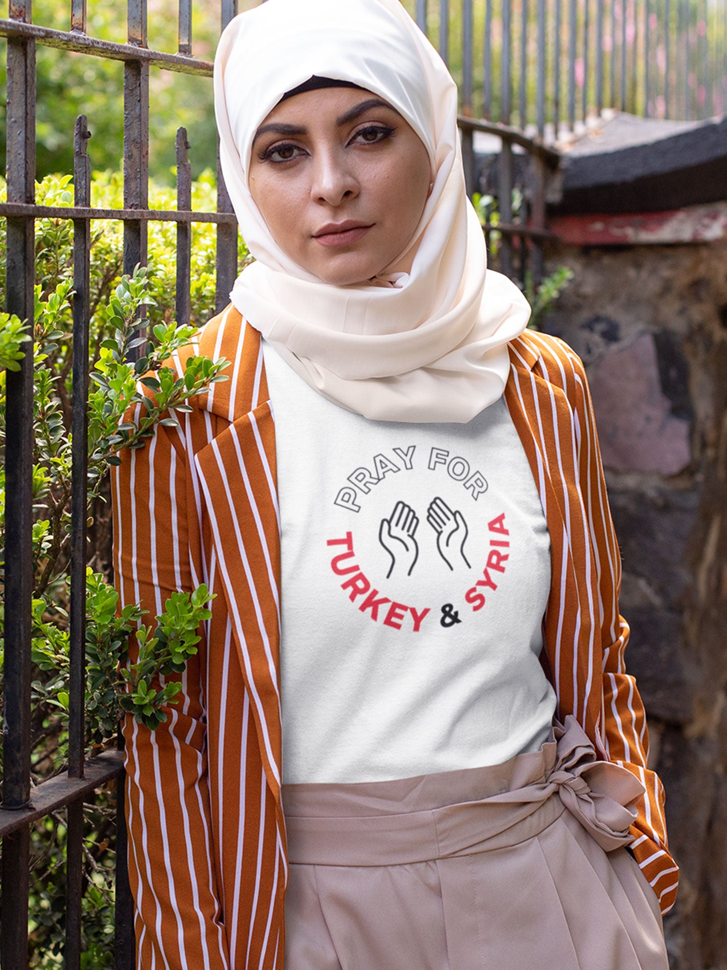 Charity - Pray for Turkey & Syria, Design 1 - Womens T-shirt