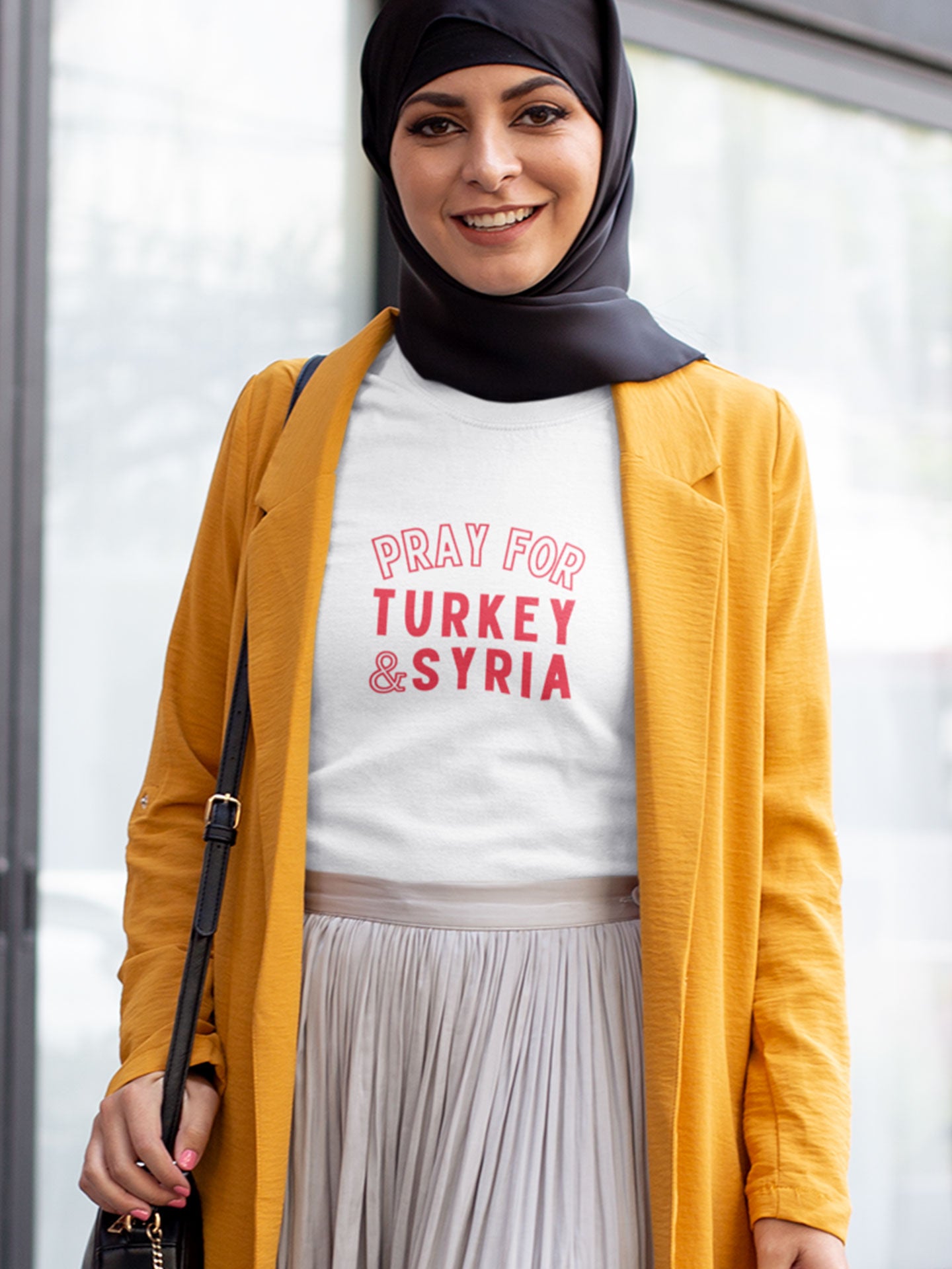 Charity - Pray for Turkey & Syria, Design 3 - Womens T-shirt