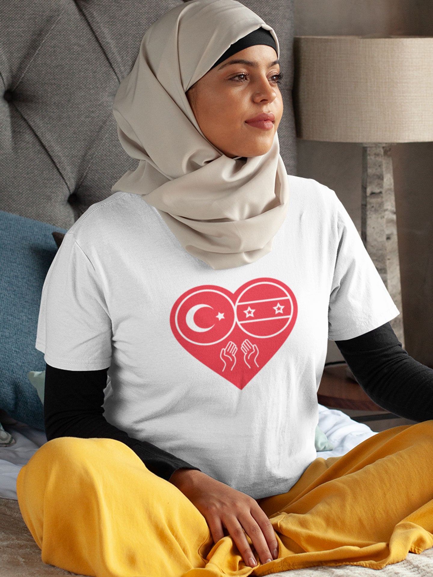 Charity - Pray for Turkey & Syria, Design 4 - Womens T-shirt