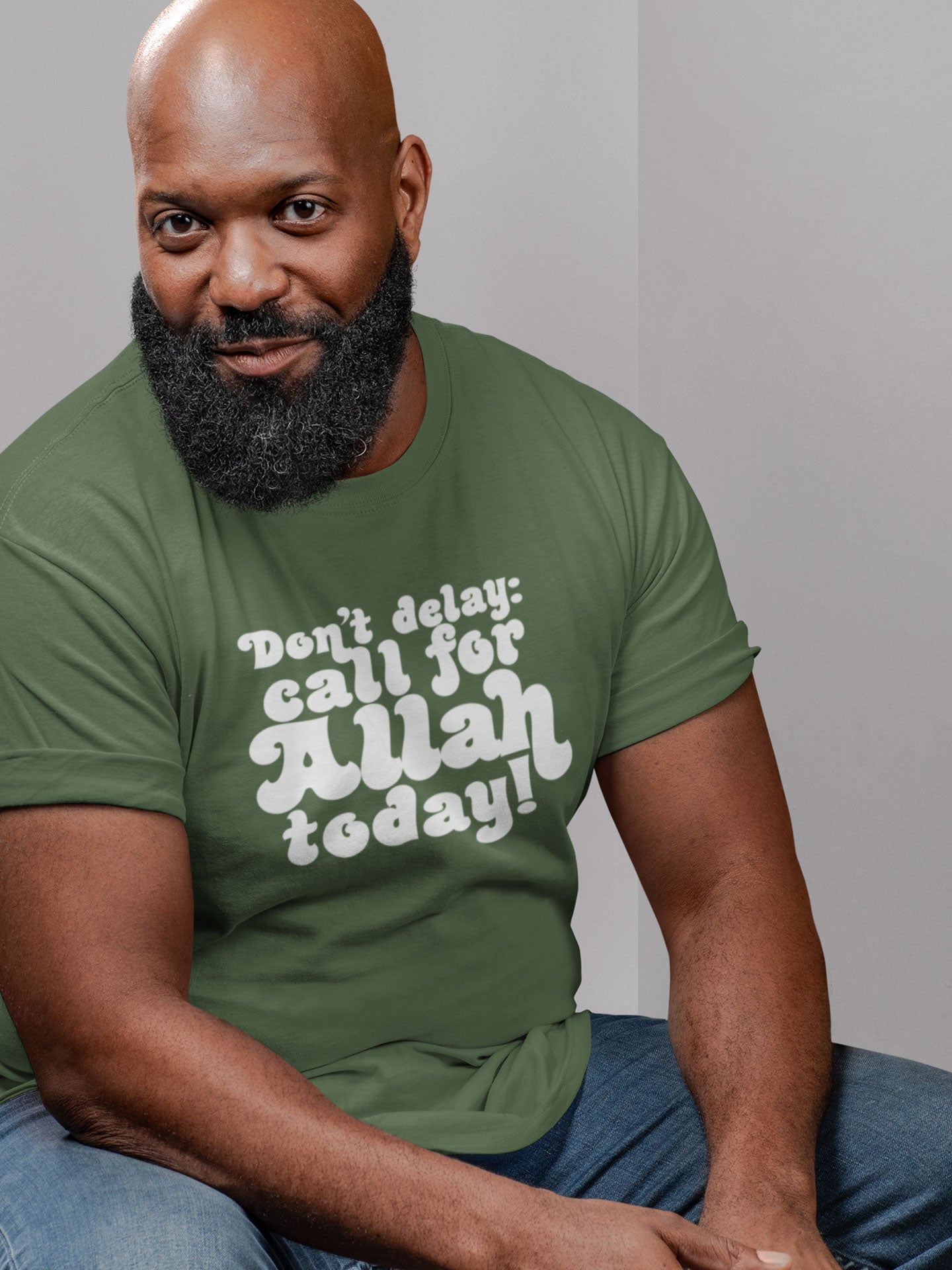 Don't delay call for Allah today! - Mens T-shirt