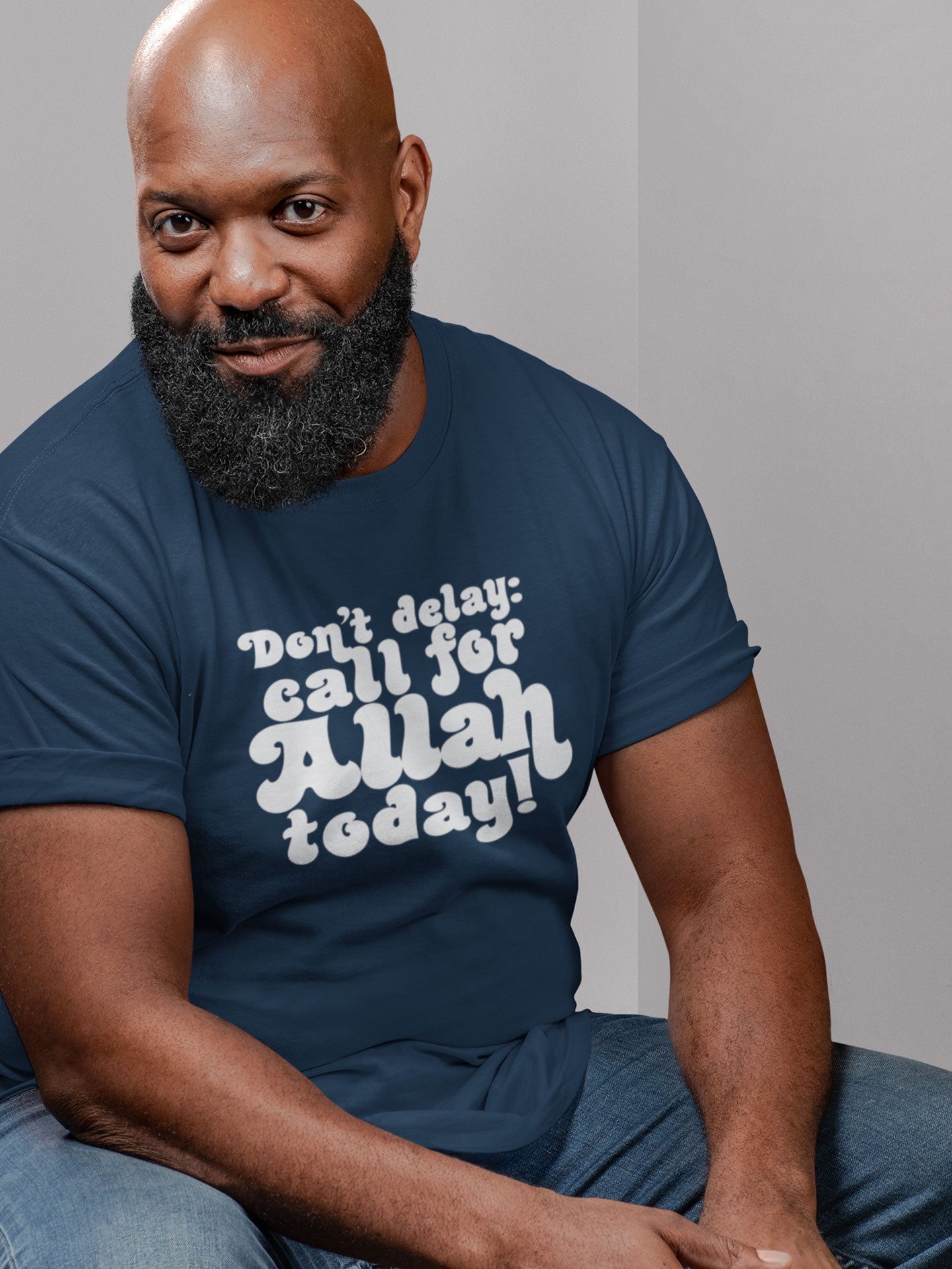 Don't delay call for Allah today! - Mens T-shirt