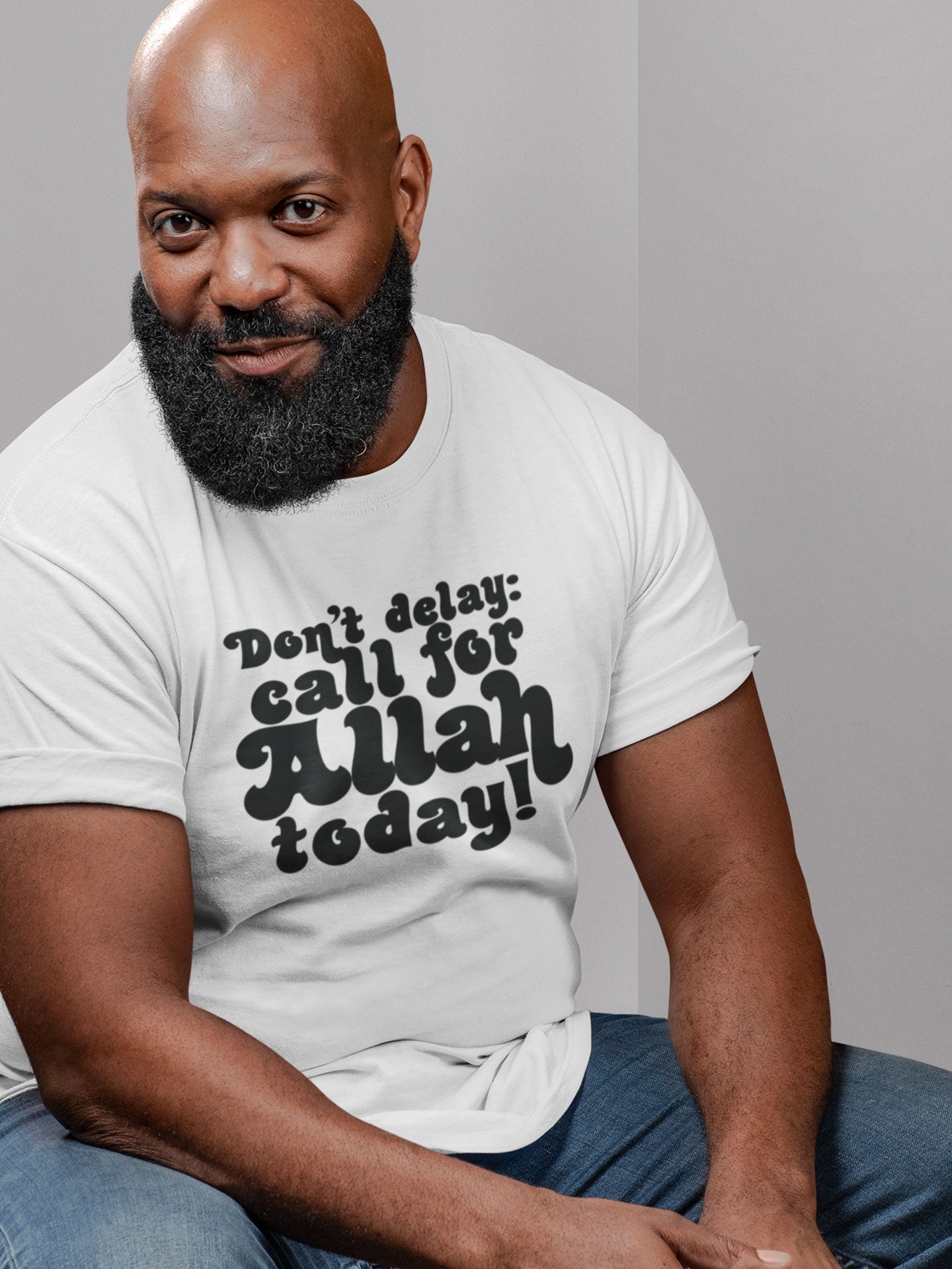 Don't delay call for Allah today! - Mens T-shirt