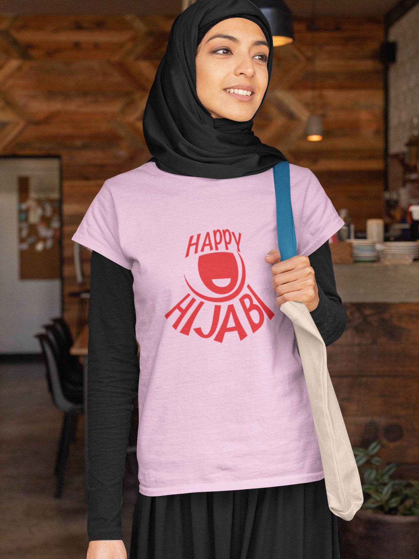 Happy Hijabi - Womens T-shirt