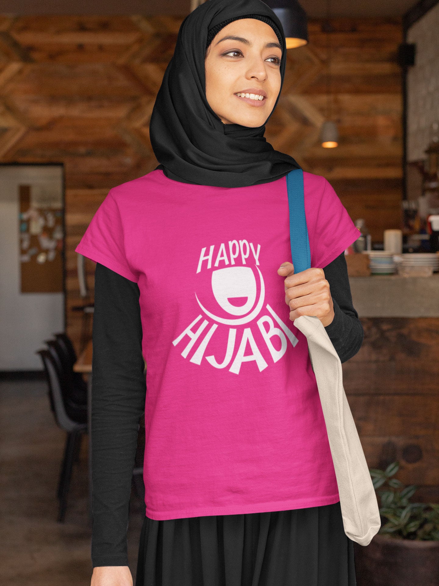 Happy Hijabi - Womens T-shirt