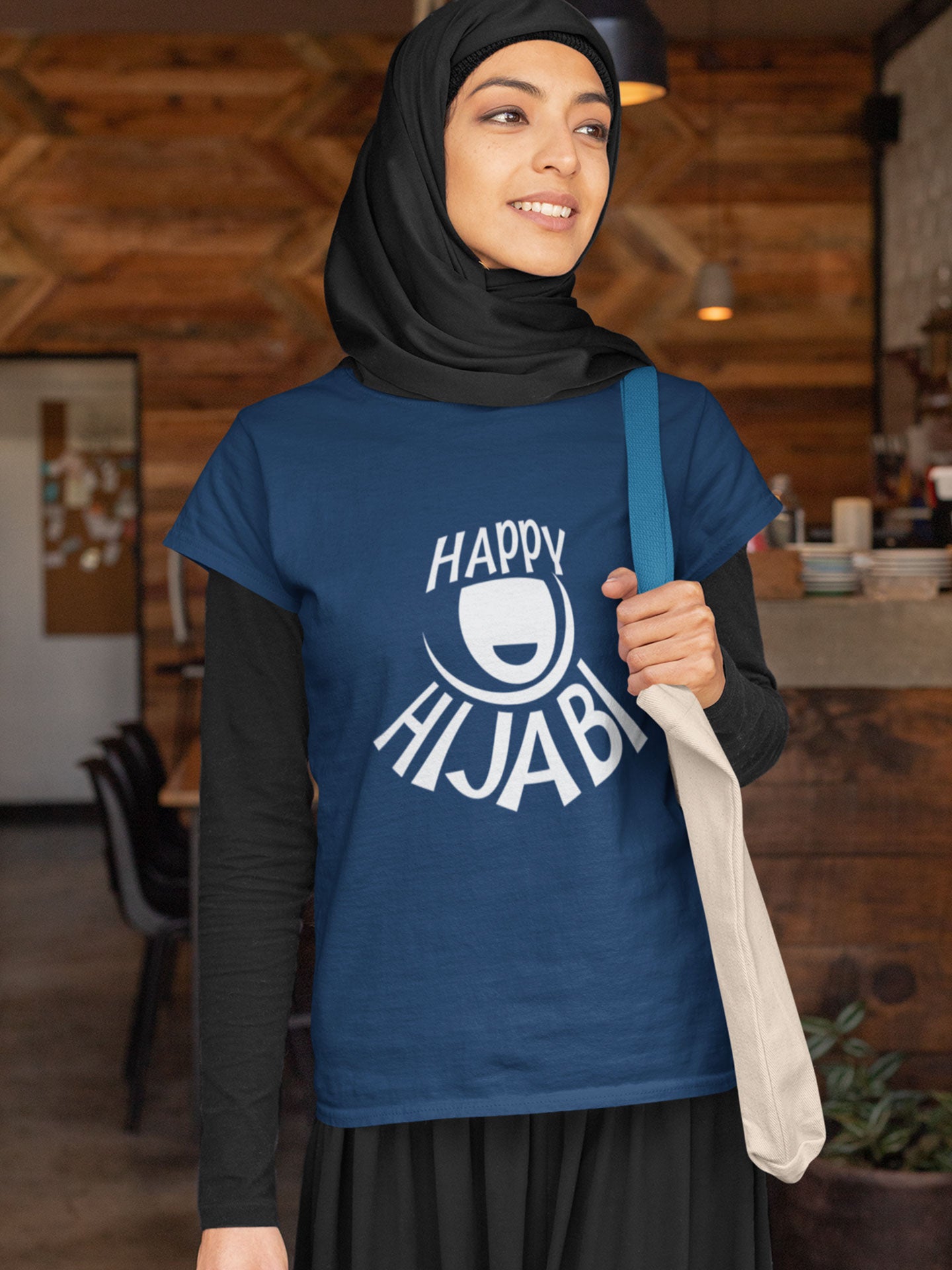 Happy Hijabi - Womens T-shirt