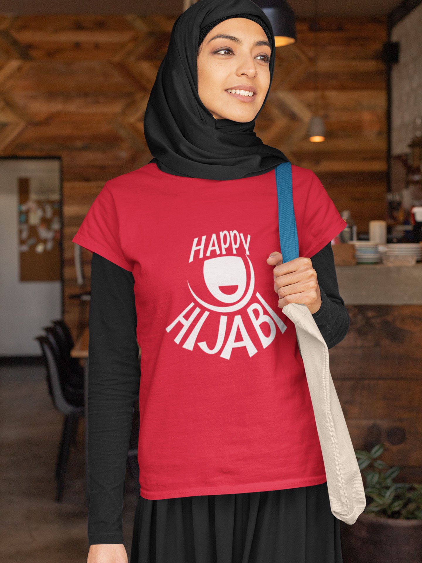 Happy Hijabi - Womens T-shirt