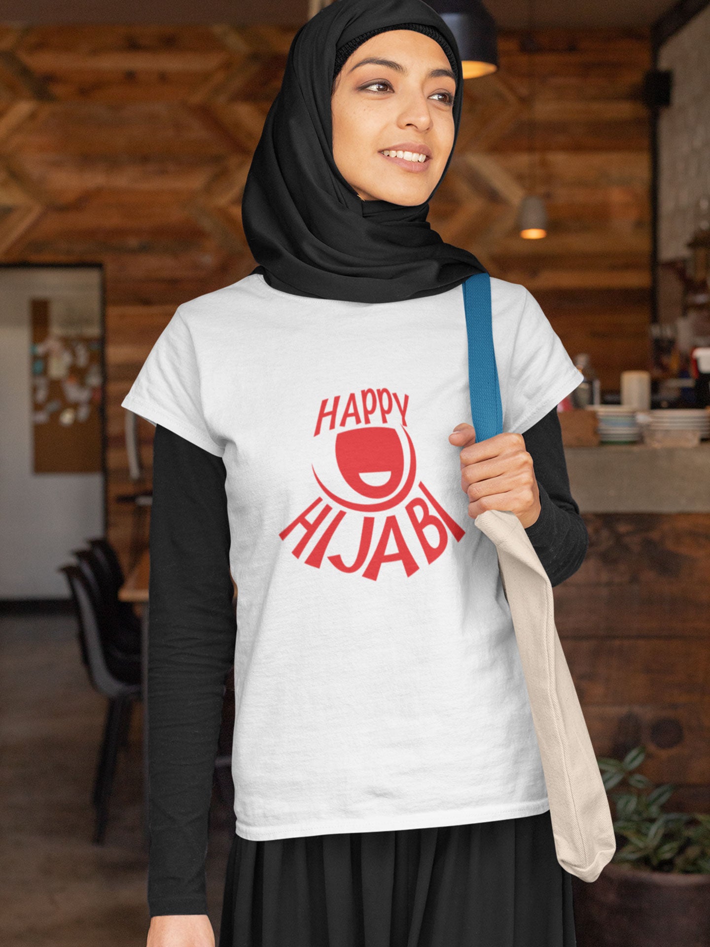 Happy Hijabi - Womens T-shirt