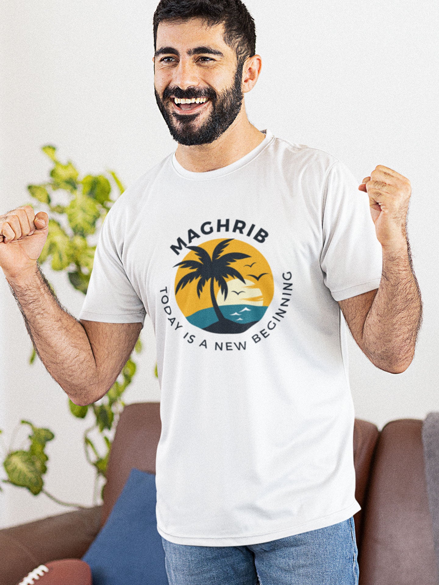 Maghrib, today is a new begining - Mens T-shirt