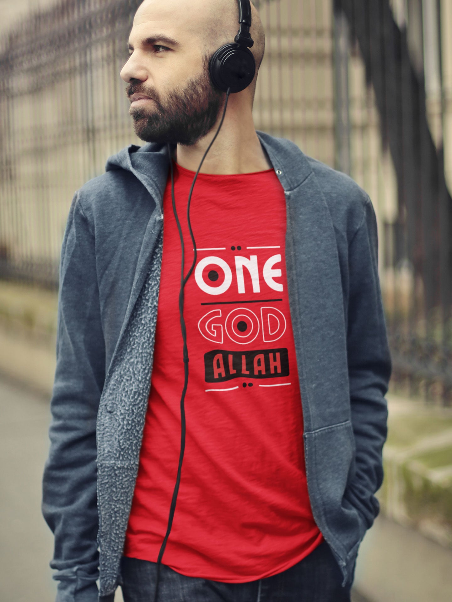 One God Allah - Mens T-shirt