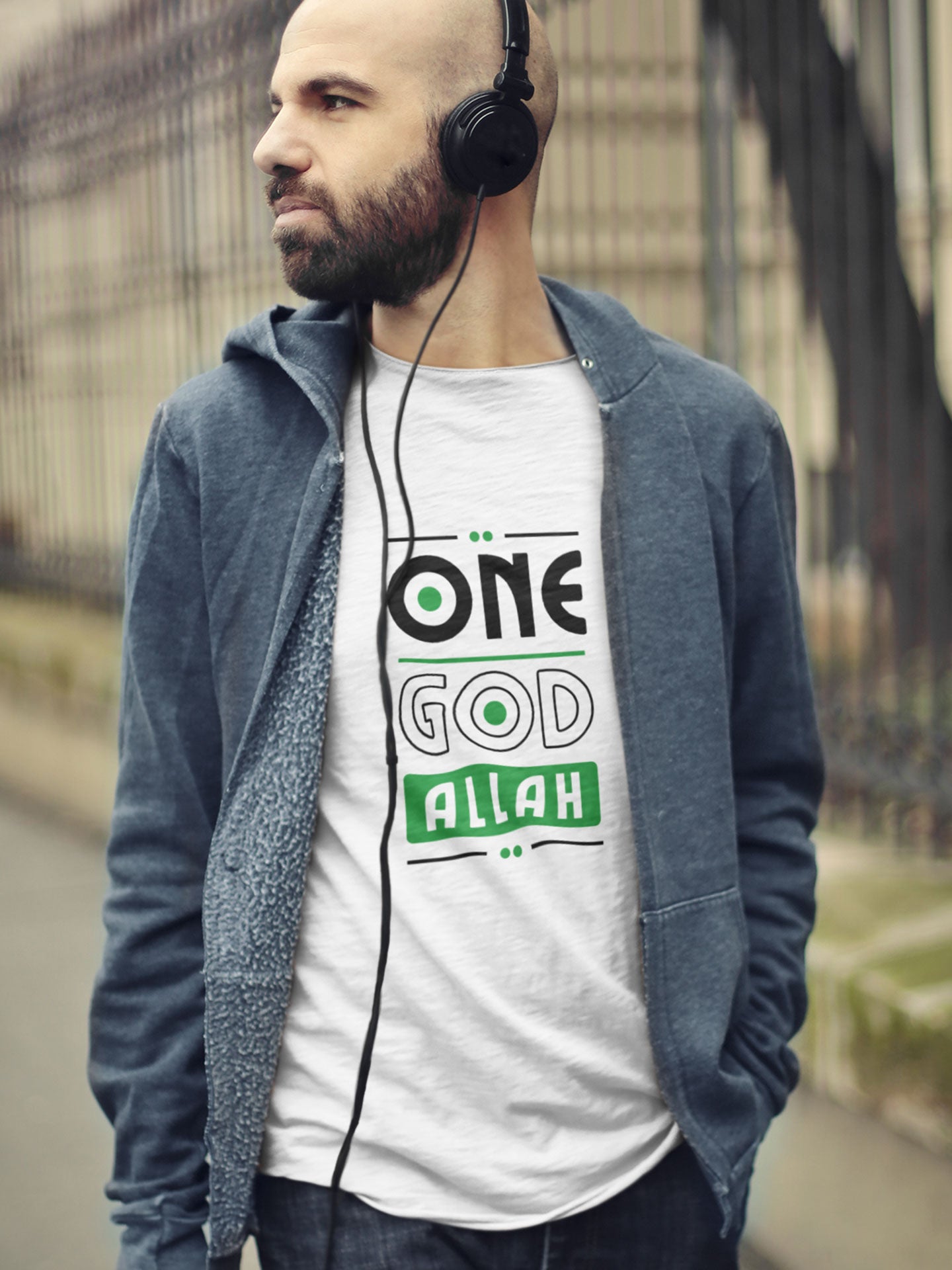 One God Allah - Mens T-shirt