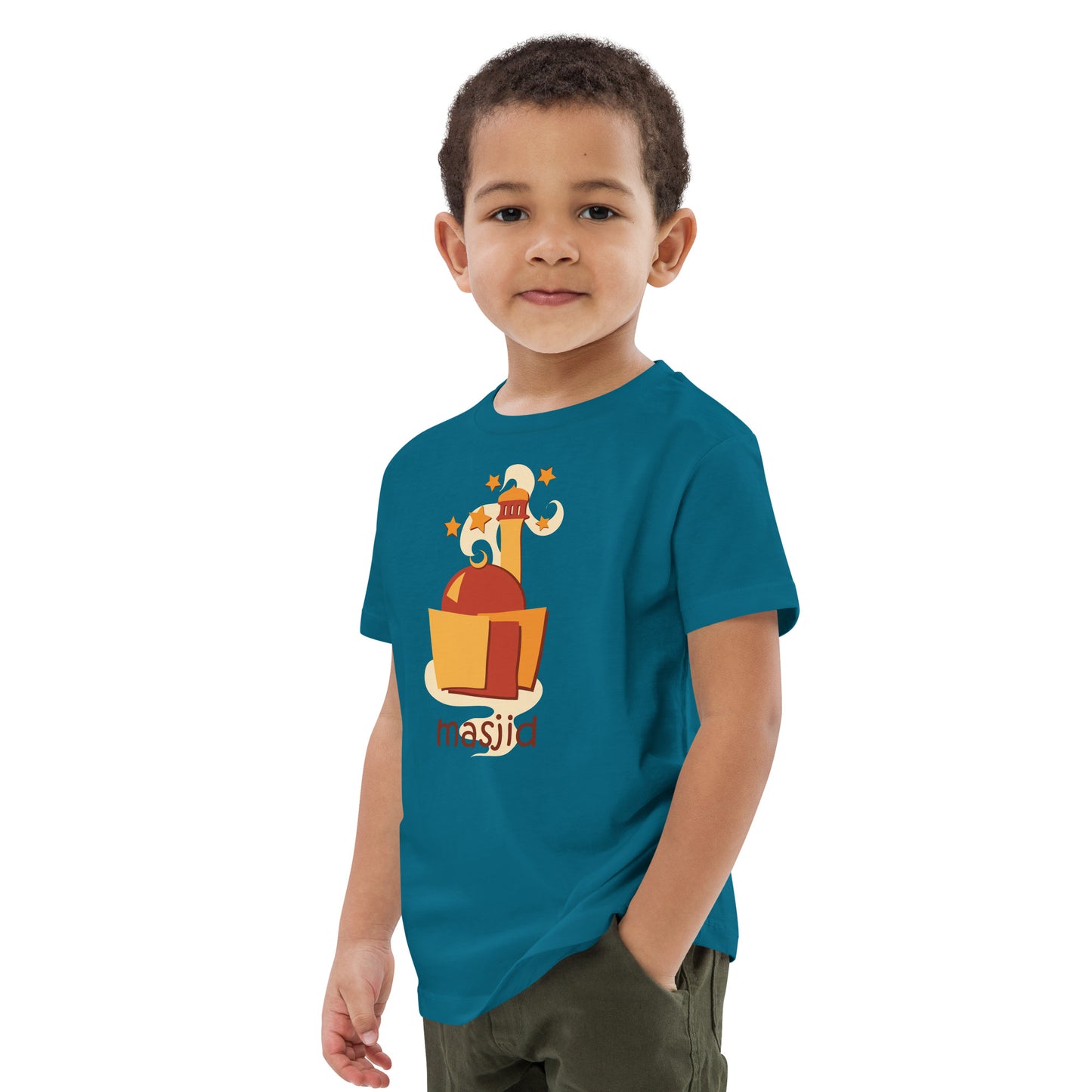 Masjid illustration - Organic cotton kids t-shirt