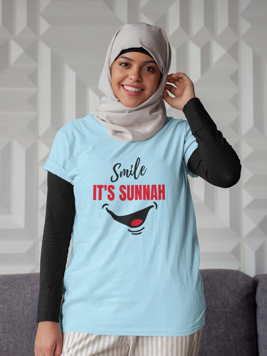 Smile it's Sunnah - Womens T-shirt