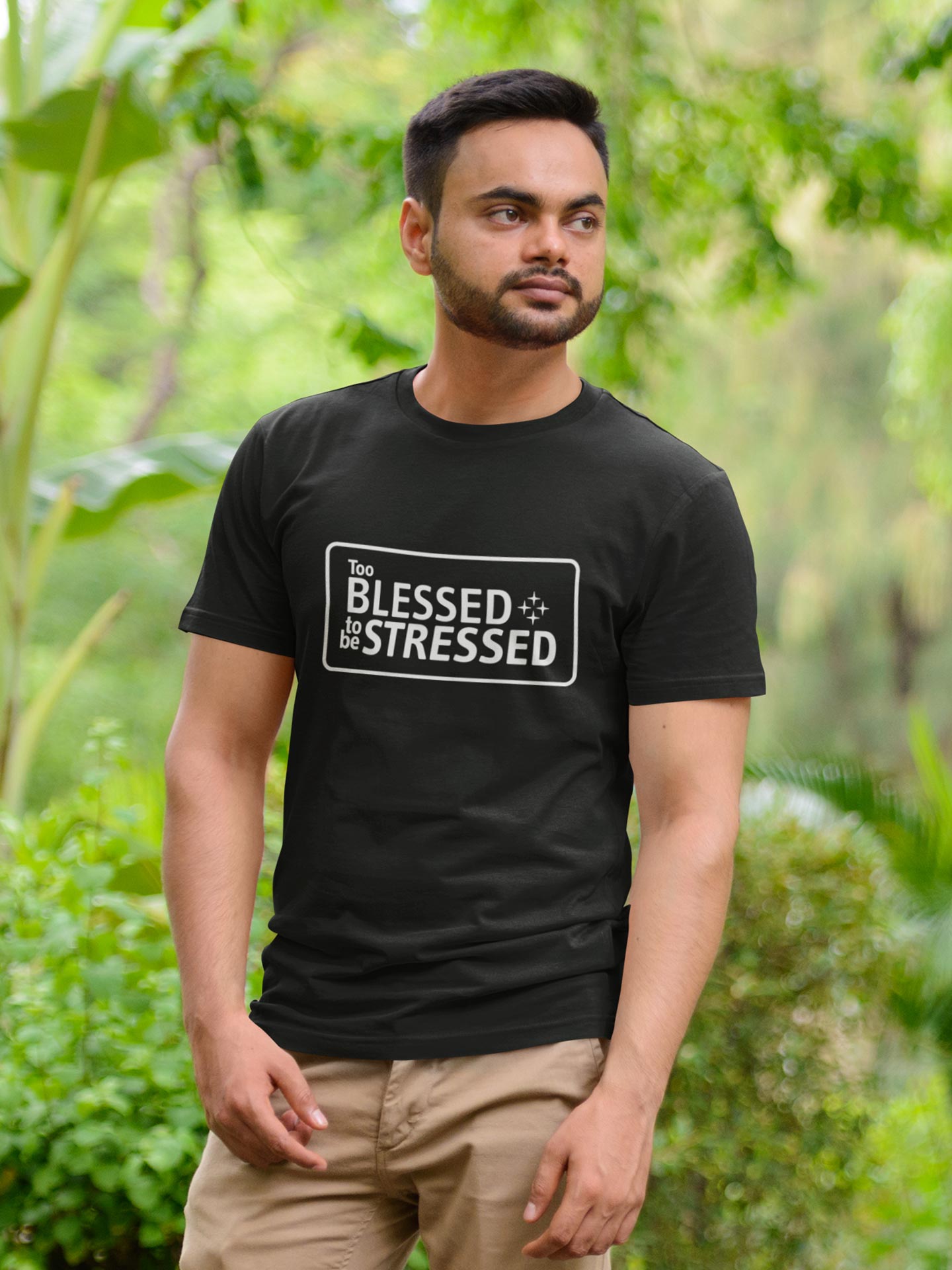 Too Blessed To Be Stressed - Mens T-shirt