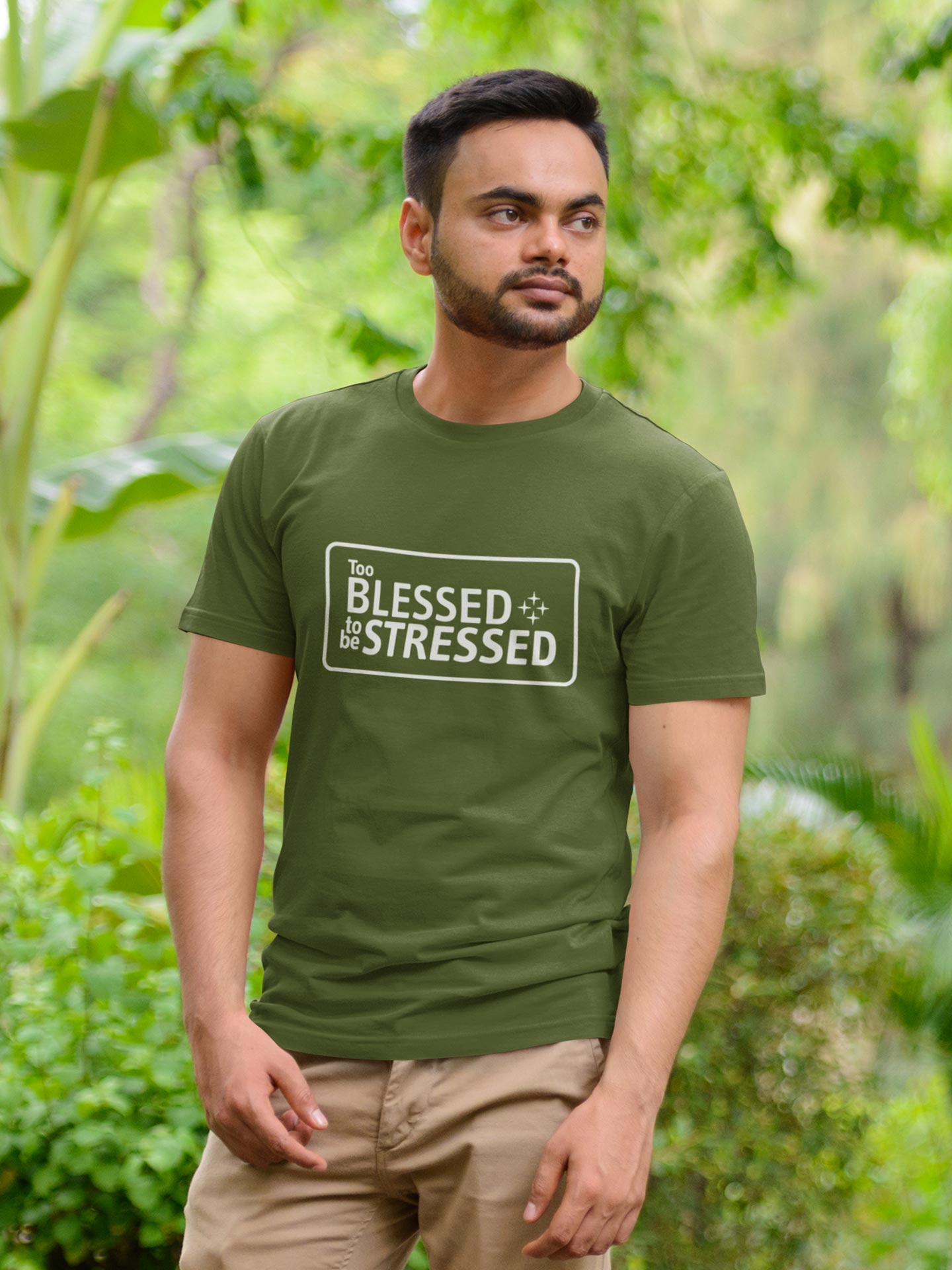 Too Blessed To Be Stressed - Mens T-shirt