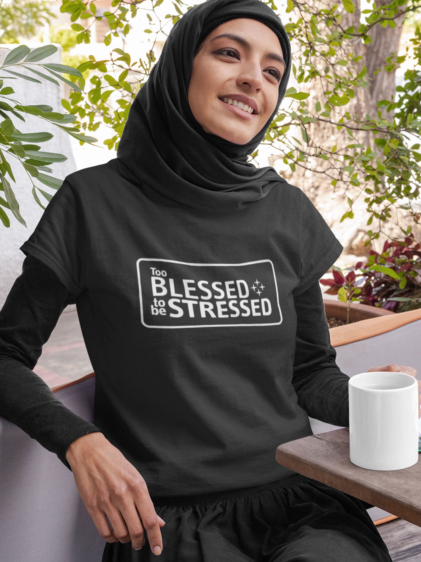 Too Blessed to be Stressed - Womens T-shirt