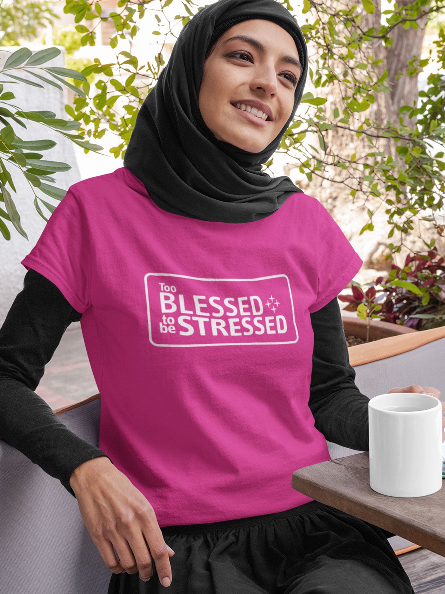 Too Blessed to be Stressed - Womens T-shirt