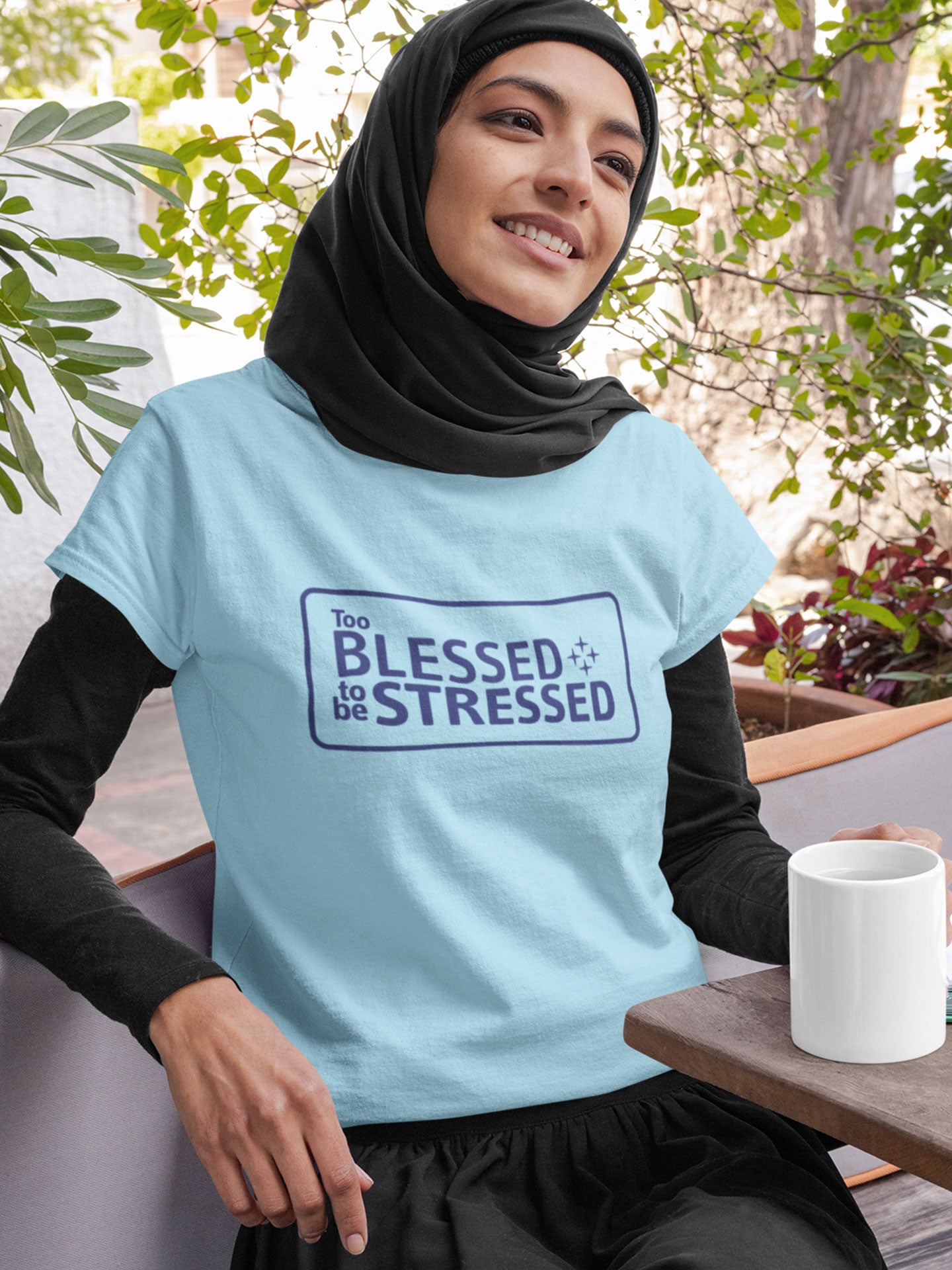 Too Blessed to be Stressed - Womens T-shirt