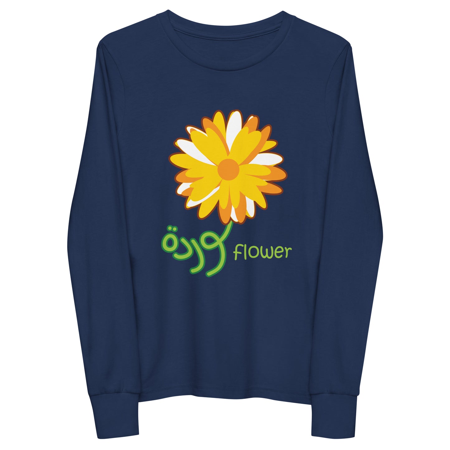 Flowers Illustration - Youth long sleeve tee